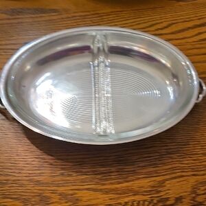 Silver Plated Divided Serving Dish